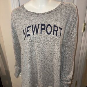 Boxercraft Heather Gray Newport Pullover Sweater Size Medium